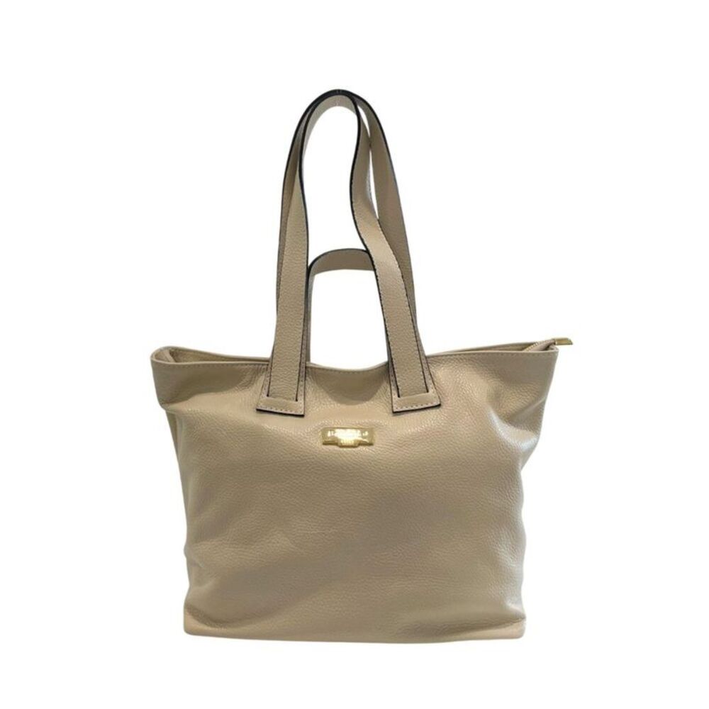 Baldinini Trend Beige Leather Women Shoulder Women's Bag